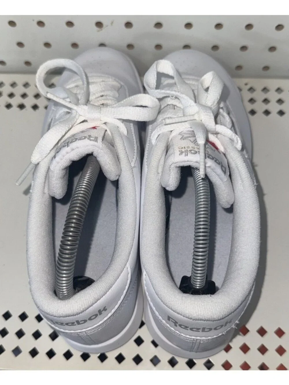 Reebok Classic Princess Womens Leather Athletic Shoes Sneakers Size 8 White